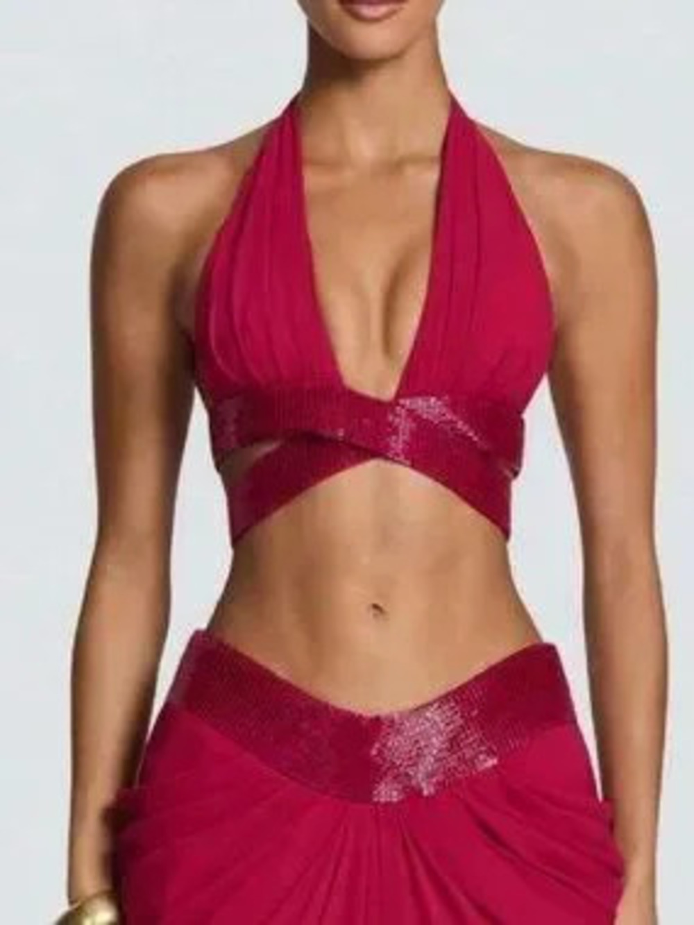ZARA Red Sexy Women's Two Piece Sets